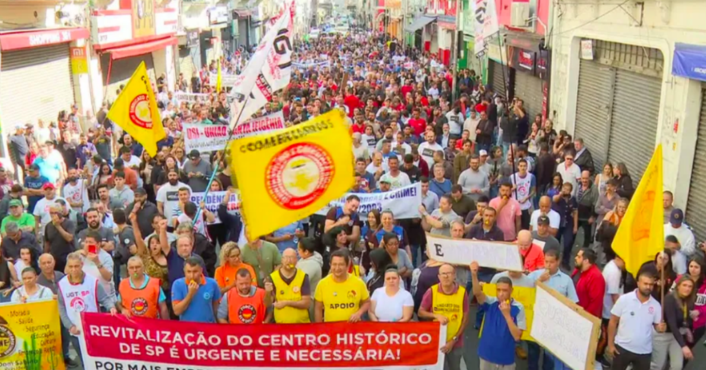 Protestos no Centro de SP 