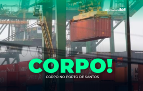 Corpo no Porto de Santos